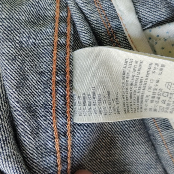 Abercrombie & Fitch cropped jean jacket Sz Small - Picture 7 of 7